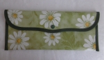 Cutlery bag daisy flowers sewn from oilcloth.